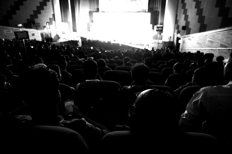 Conference hall with an audience
