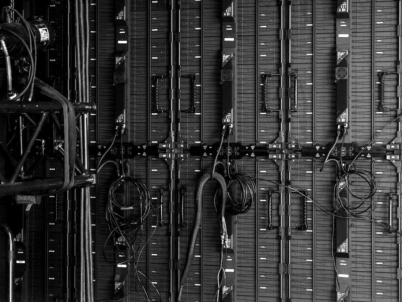 Server hardware close up