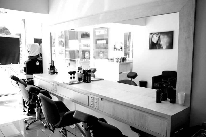 Bright beauty salon